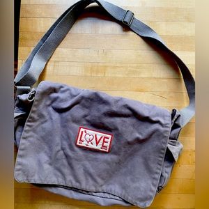 Dutch-style school bag with Panavision logo and Netflix S2 LOVE appliqué